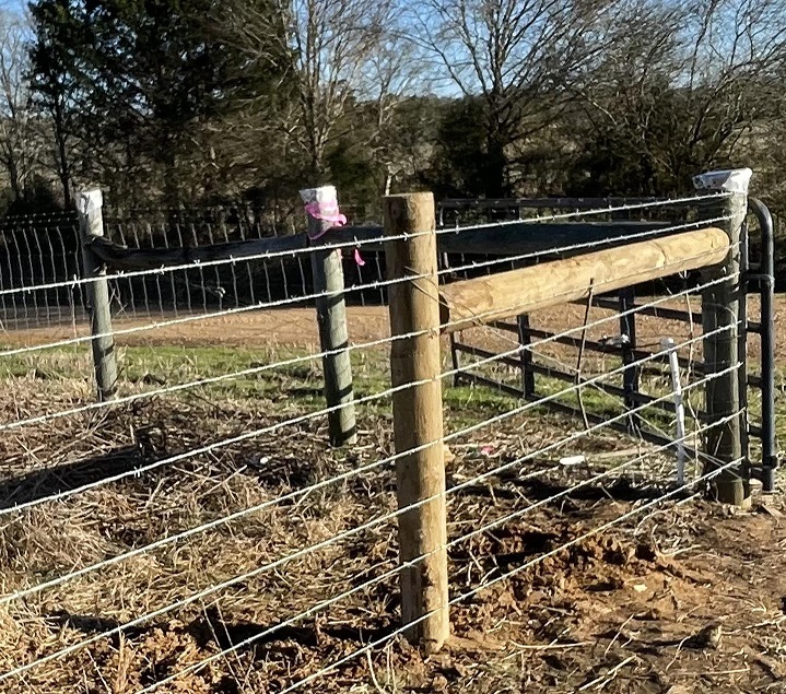 Barbed-wire fence brace and corner post