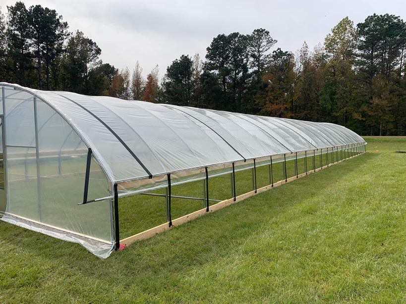 High tunnel installed as part of an NRCS-assisted project